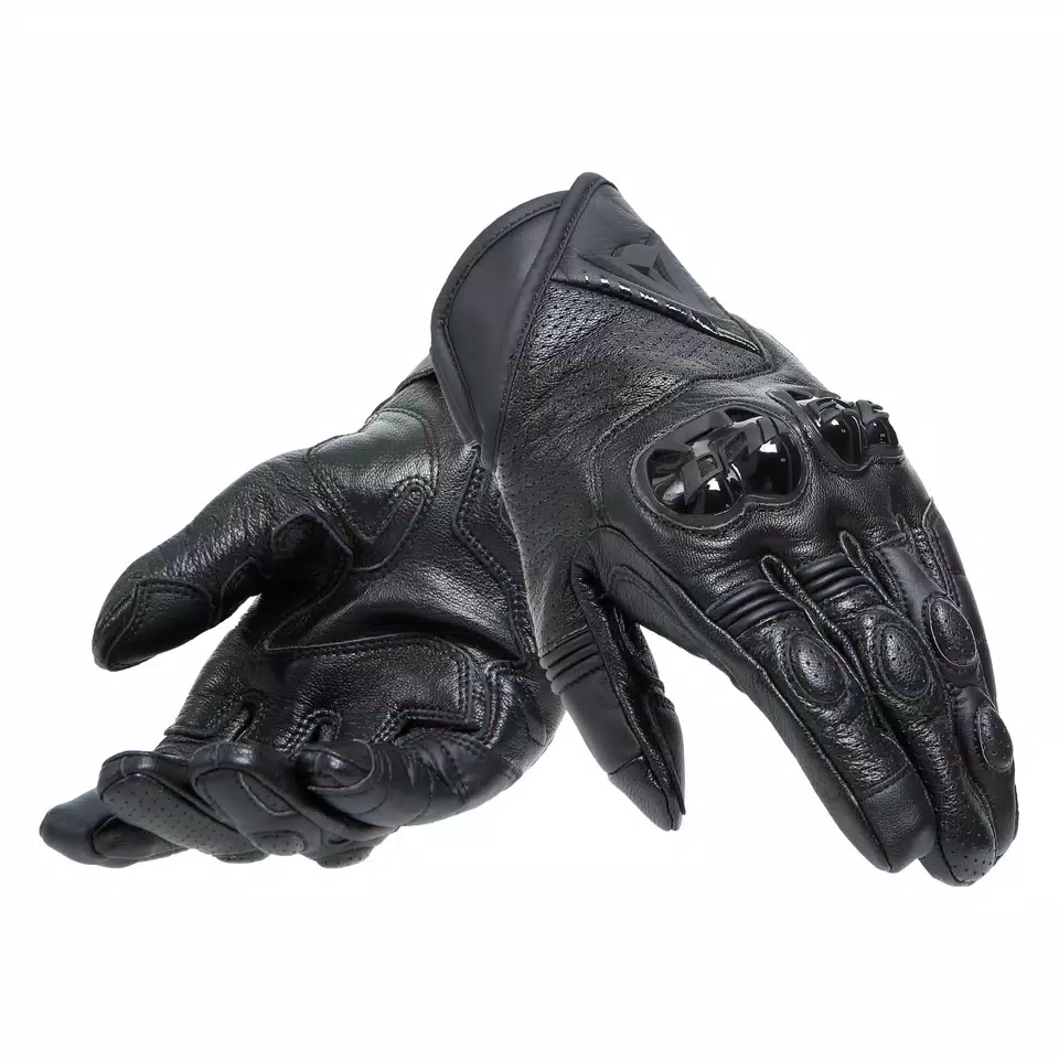 BLACKSHAPE LEATHER GLOVES - BLACK/BLACK - 5