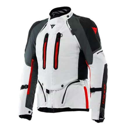 SUPER ADVENTURE ABSØLUTESHELL™ - HEREN MOTORFIETS OFF-ROAD JAS - GLACIER-GREY/IRON-GATE/RED - 1