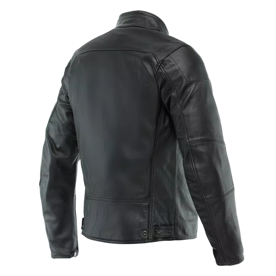 MIKE 3 - GIACCA MOTO IN PELLE UOMO - BLACK - 2