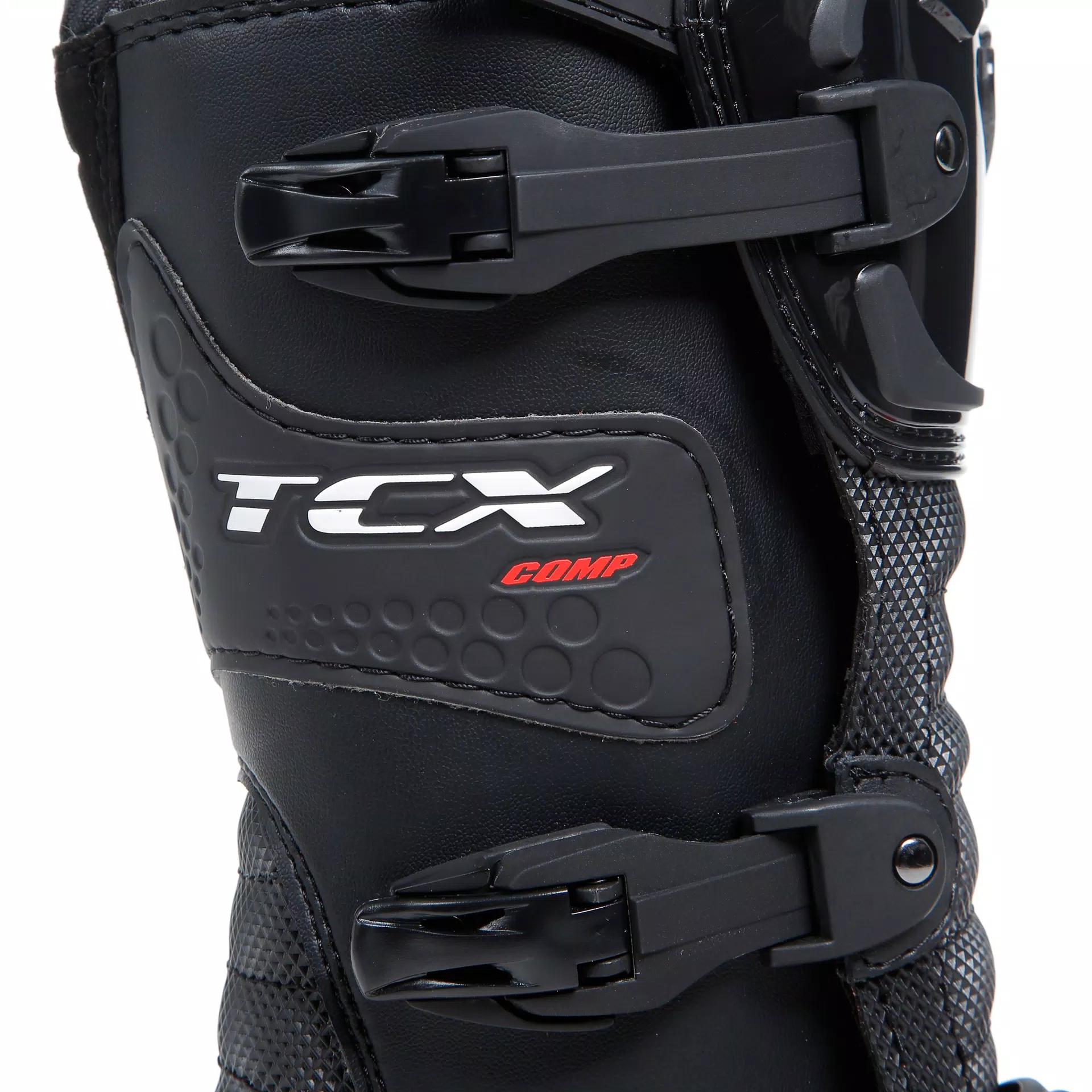 COMP KID'S MOTORCYCLE OFFROAD BOOTS - BLACK/RED