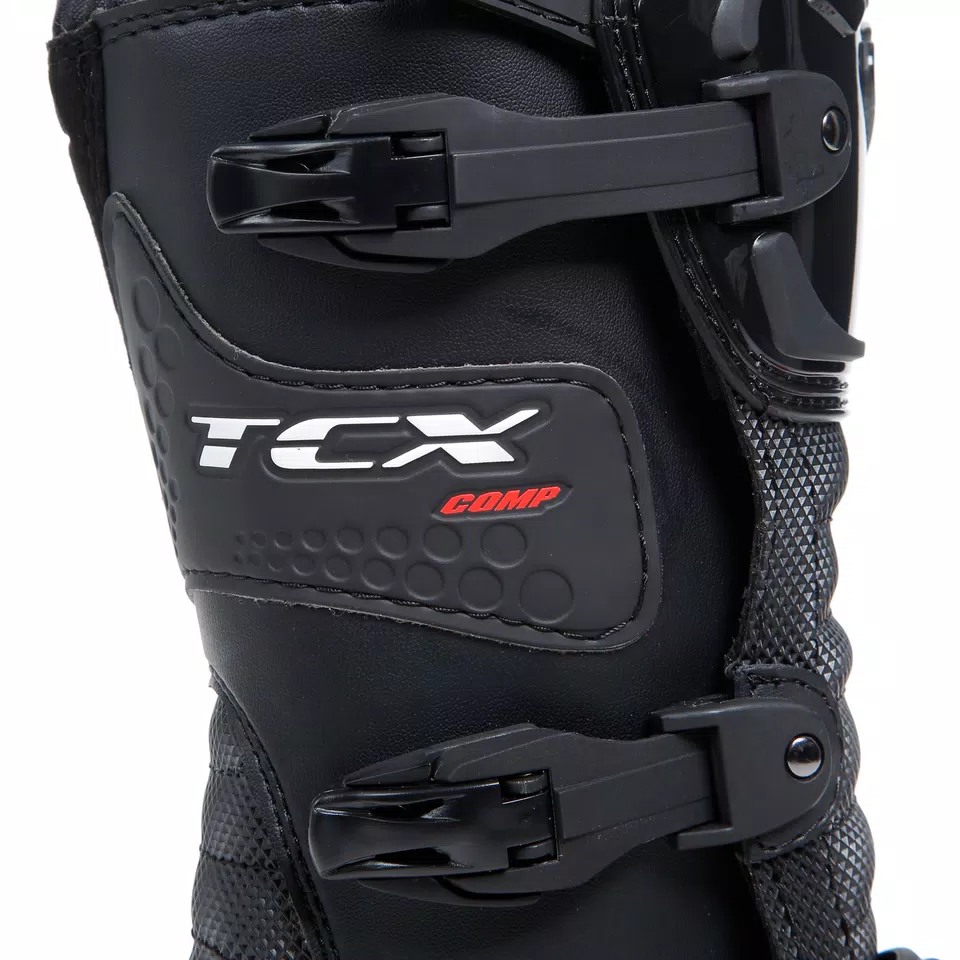 COMP KID'S MOTORCYCLE OFFROAD BOOTS - BLACK/RED -  - 10