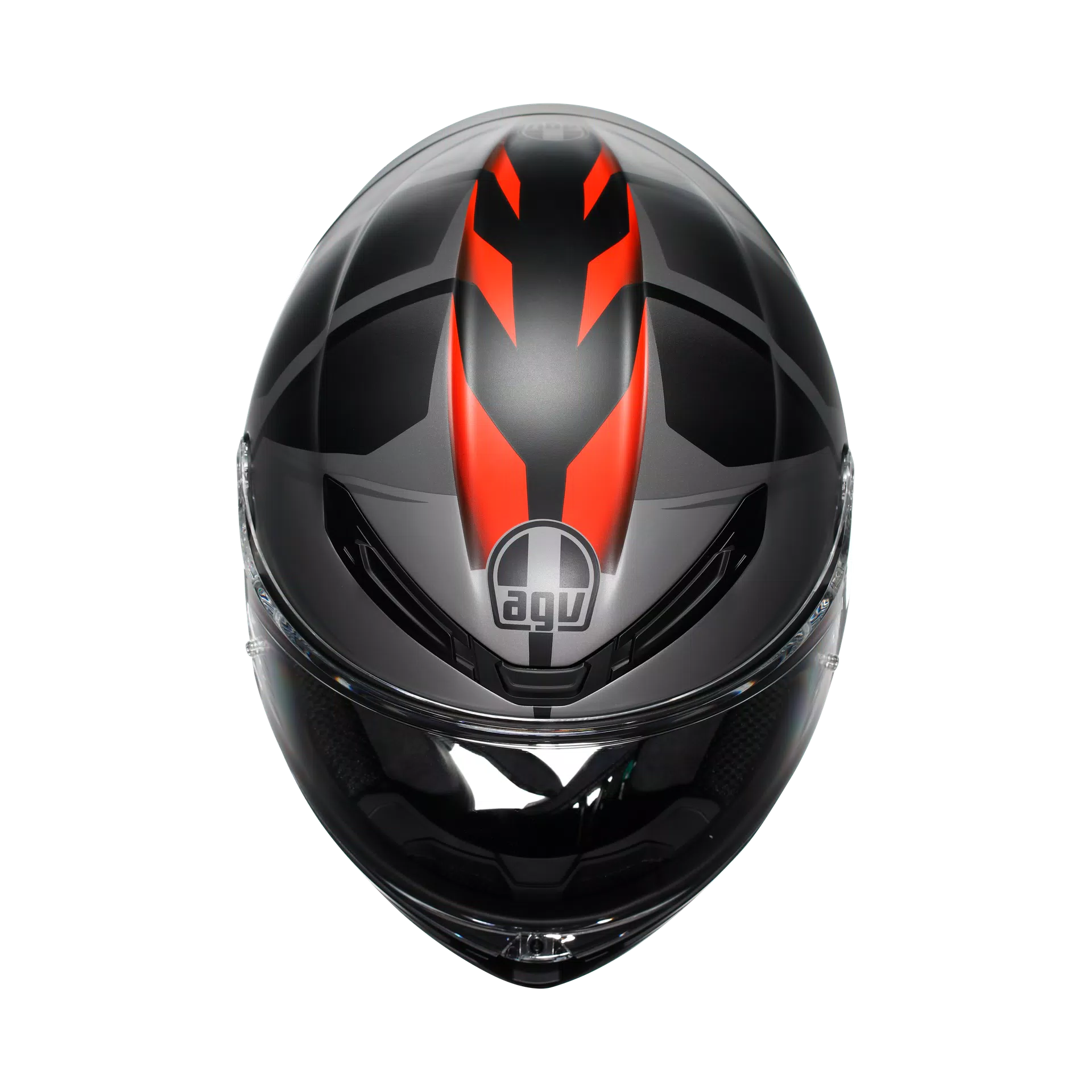 K6 S KARVE MATT BLACK/GREY/RED - MOTORBIKE FULL FACE HELMET DOT (E2206)