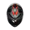 K6 S KARVE MATT BLACK/GREY/RED - MOTORBIKE FULL FACE HELMET DOT (E2206)