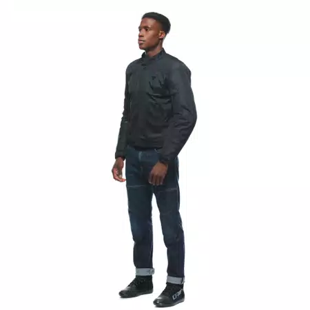 ELETTRICA AIR TEX - MEN'S MOTORCYCLE JACKET IN FABRIC - BLACK/BLACK/BLACK - 4