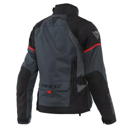 TEMPEST 3 D-DRY®- WOMEN'S WATERPROOF MOTORCYCLE JACKET - EBONY/BLACK/LAVA-RED - 2