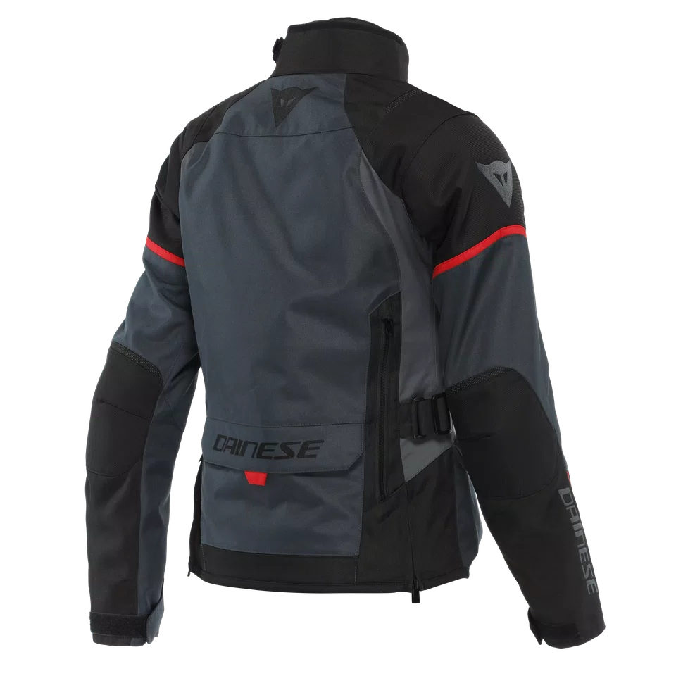 TEMPEST 3 LADY D DRY JACKET EBONY BLACK LAVA RED Dainese