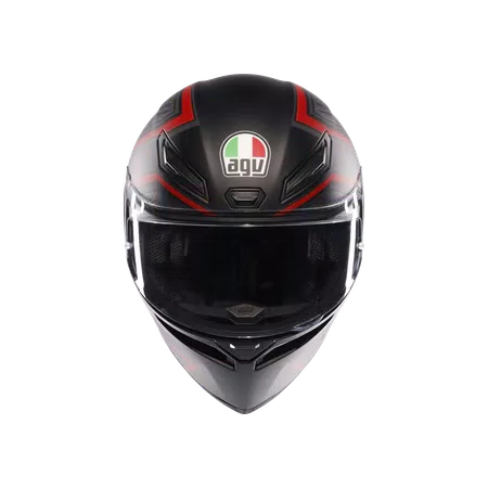 K1 S SLING MATT BLACK/RED - CASCO MOTO INTEGRAL E2206 -  - 2