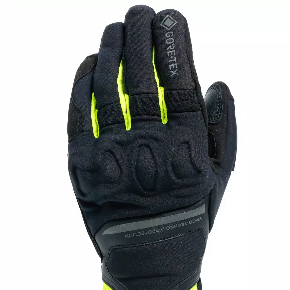 NEMBO GORE-TEX® GLOVES+GORE GRIP TECHNOLOGY - BLACK/FLUO-YELLOW - 5