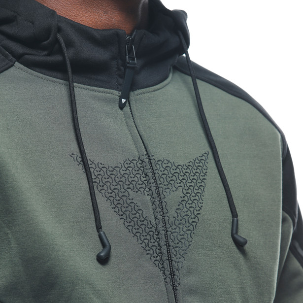 daemon-x-safety-hoodie-giacca-moto-in-tessuto-uomo-green-black image number 11