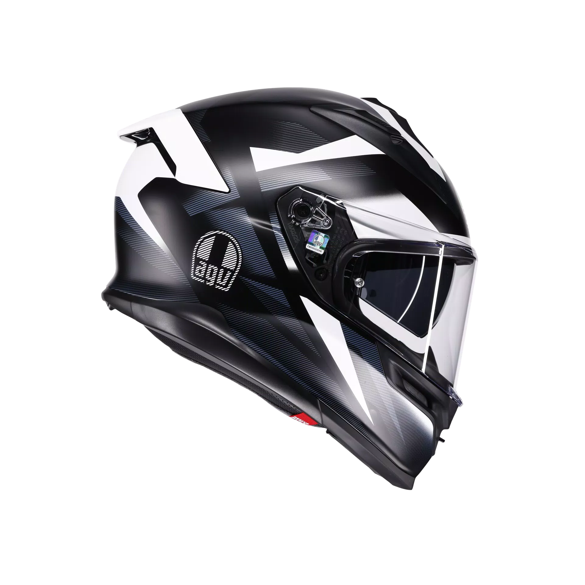 K7 MPLK GLIMPSE MATT BLACK/WHITE - CASCO MOTO INTEGRALE E2206