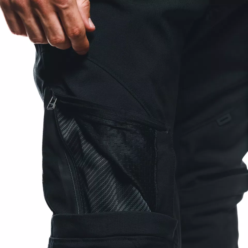 DRAKE 2 AIR - HEREN MOTORFIETSBROEK VOOR DE ZOMER IN STOF - BLACK/BLACK - 8