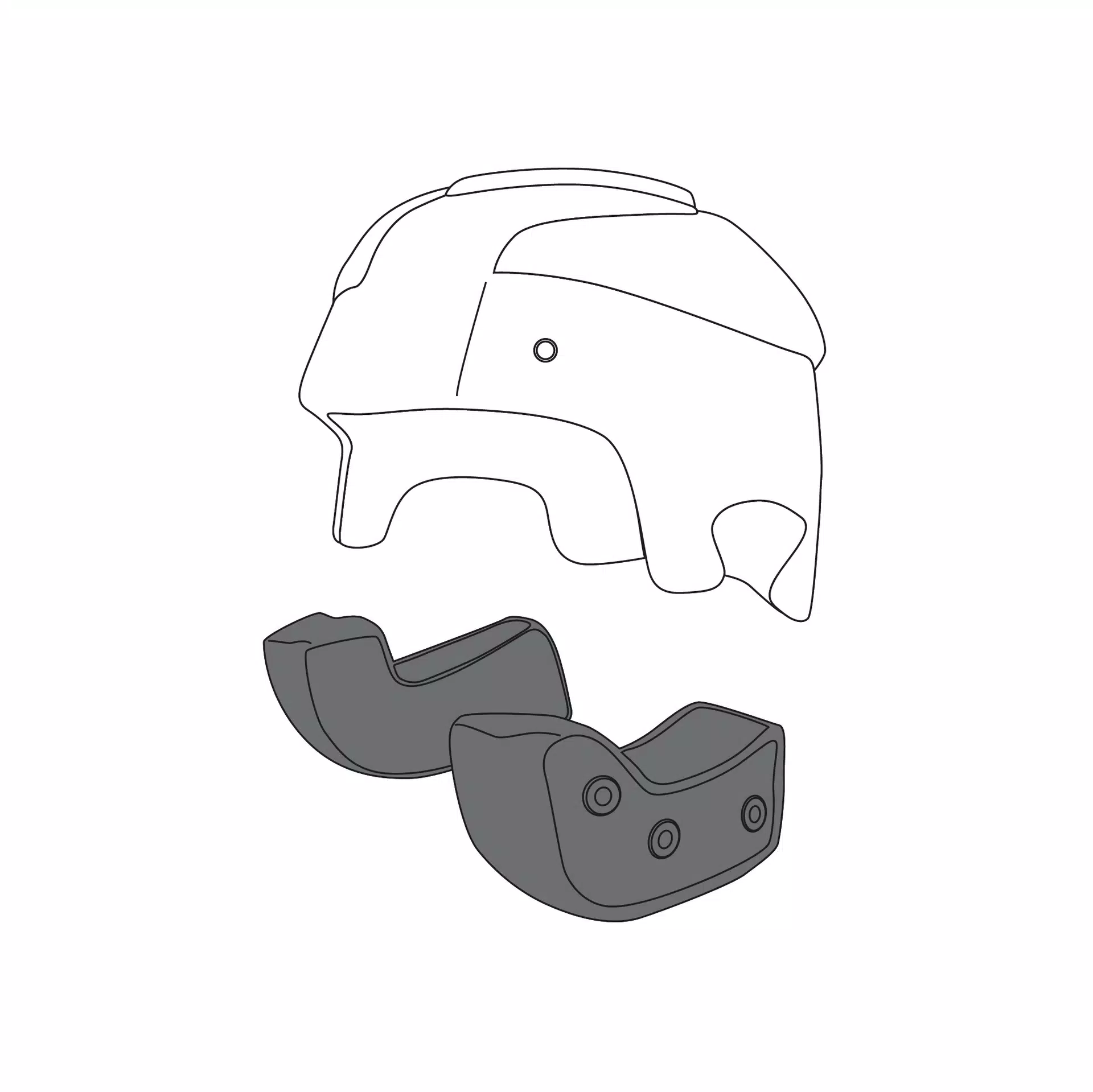 AGV CHEEK PADS RP60 (M) - NEUTRAL