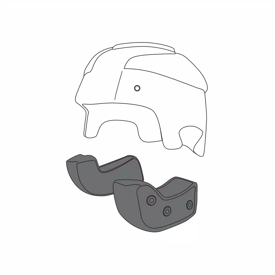 AGV CHEEK PADS RP60 (M) - NEUTRAL -  - 1