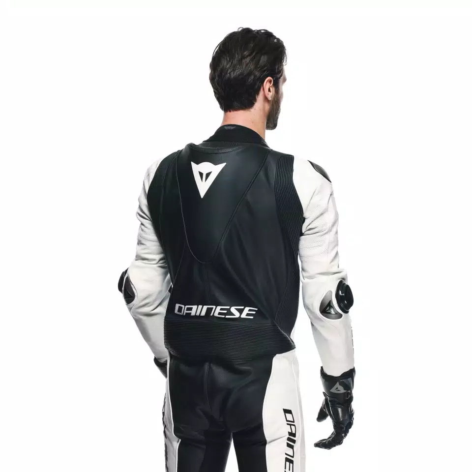 LAGUNA SECA 5 - ONE-PIECE LEATHER RACING SUIT - WHITE/BLACK - 8