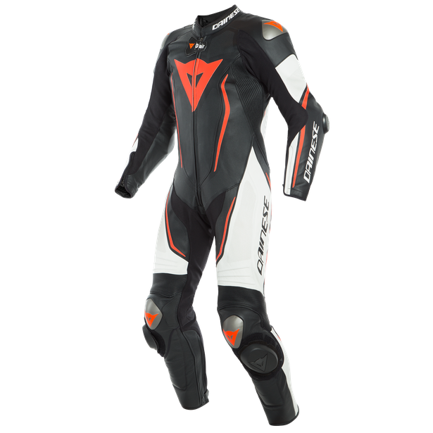 misano-2-d-air-perf-1pc-suit-black-white-fluo-red image number 0