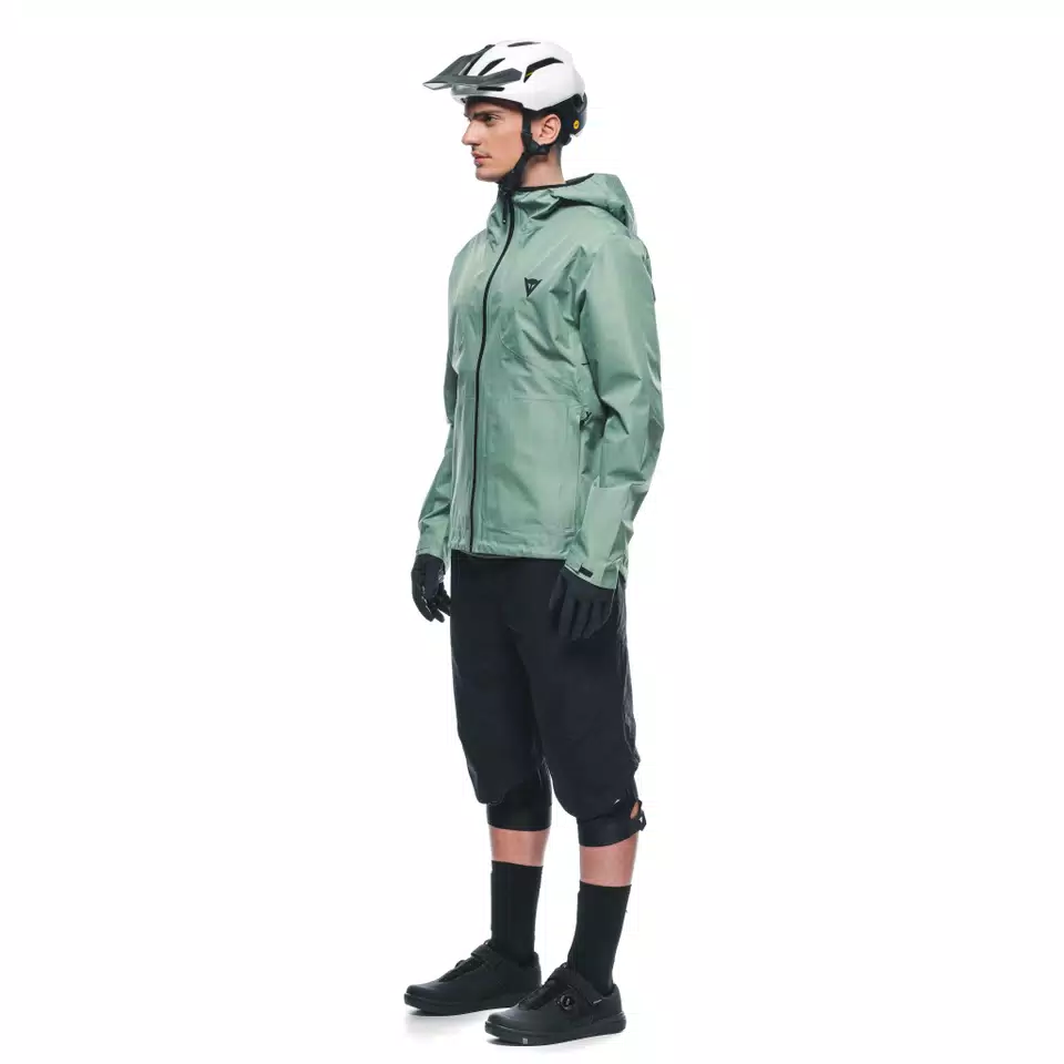 HGC SHELL LIGHT - MEN'S WATERPROOF BIKE JACKET - HEDGE-GREEN - 4