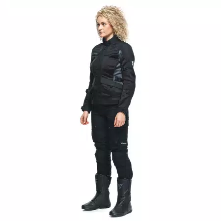 DESERT TEX - DAMES TOURING ZOMER MOTORFIETSJAS IN STOF - BLACK/BLACK/EBONY - 4