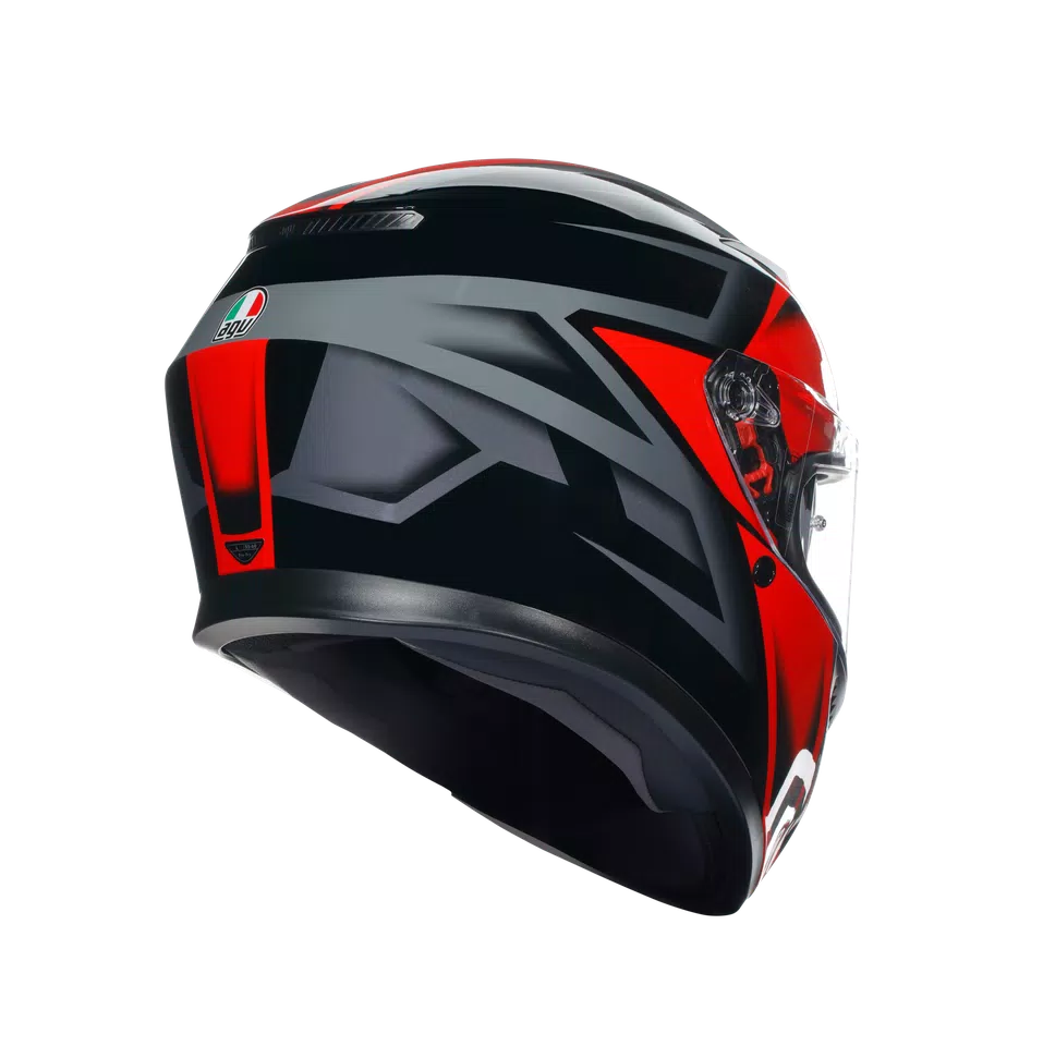 K3 COMPOUND BLACK/RED - CASQUE MOTO INTÉGRAL E2206 -  - 6