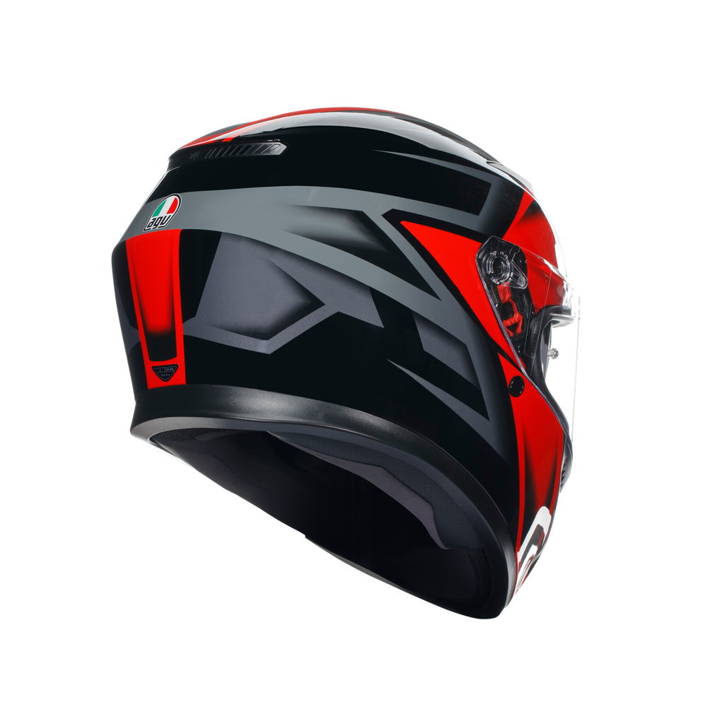 K3 COMPOUND BLACK RED CASCO MOTO INTEGRAL E2206 Dainese