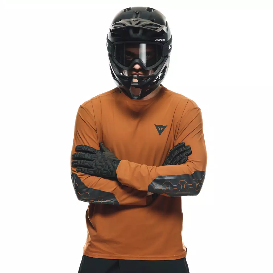 HGR JERSEY LS - MAGLIA BICI MANICHE LUNGHE UOMO - TRAIL-BROWN - 9