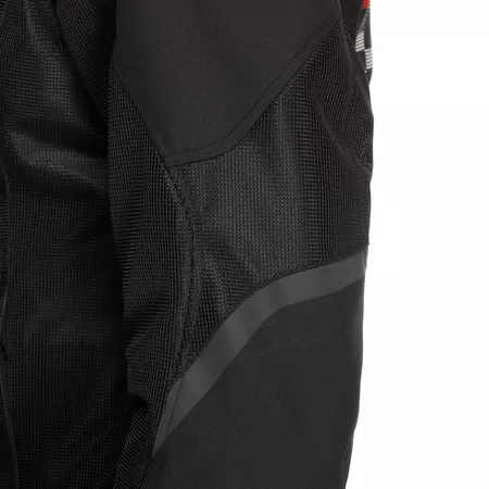 HEROSPHERE AIR TEX - MOTORFIETSJACK HEREN IN STOF - BLACK/WHITE STRIPES/RED - 5