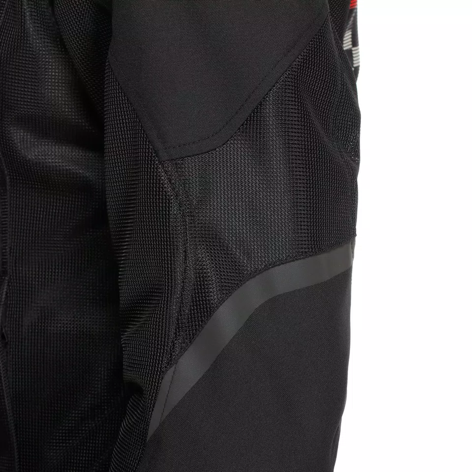 HEROSPHERE AIR - MEN SUMMER MOTORCYCLE JACKET - BLACK/WHITE STRIPES/RED - 7