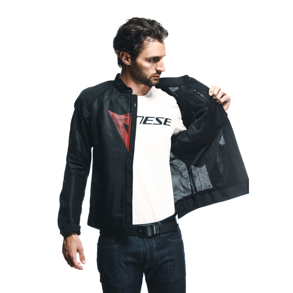 herosphere-air-blouson-moto-estival-homme-black-red-diamond image number 12