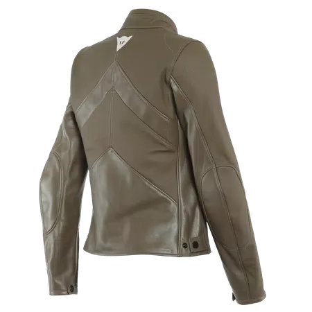 SANTA MONICA LADY LEATHER JACKET PERF. - LIGHT-BROWN - 2