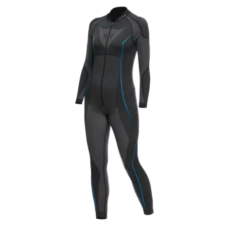 WOMEN'S MOTORCYCLE TECHNICAL UNDERSUIT - BLACK/BLUE - 1