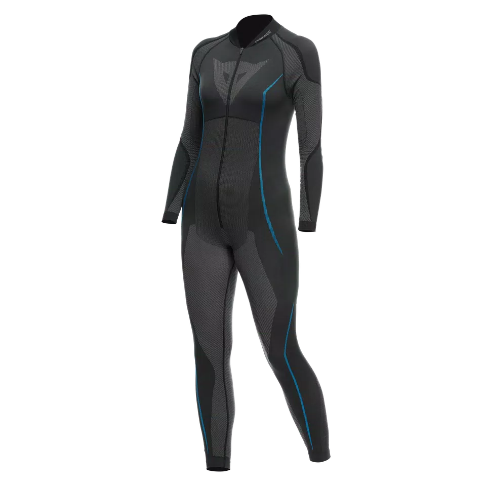 WOMEN'S MOTORCYCLE TECHNICAL UNDERSUIT - BLACK/BLUE - 1