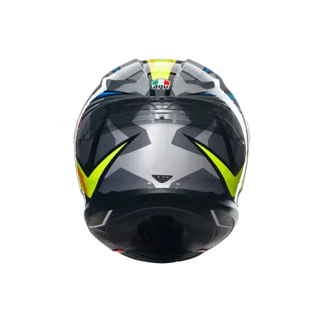 K6 S JOAN BLACK/BLUE/YELLOW - MOTORBIKE FULL FACE HELMET E2206 -  - 5