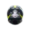 K6 S JOAN BLACK/BLUE/YELLOW - MOTORBIKE FULL FACE HELMET E2206