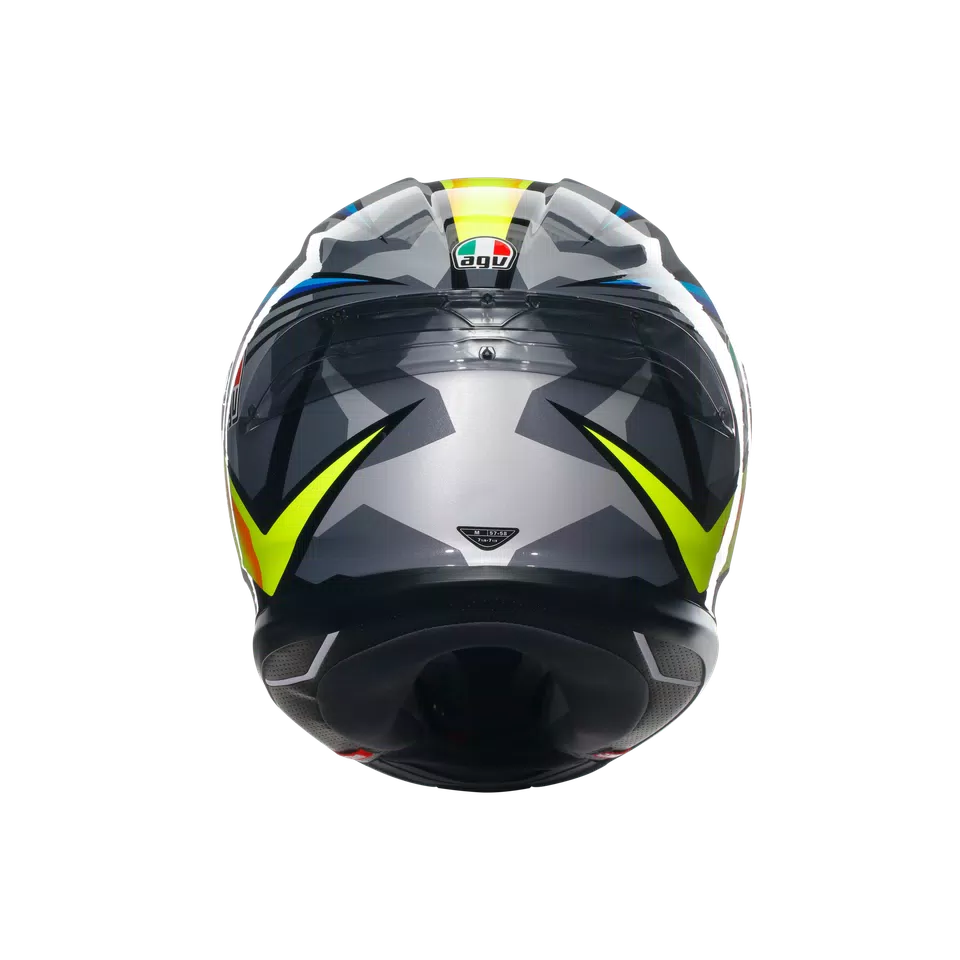 K6 S JOAN BLACK/BLUE/YELLOW - MOTORBIKE FULL FACE HELMET E2206 -  - 5