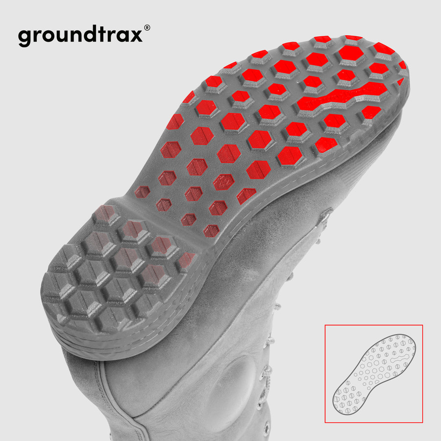 Groundtrax® rubber outsole