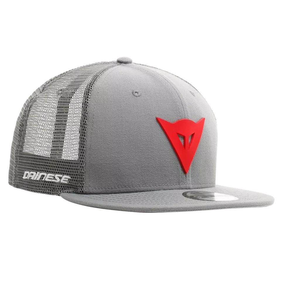 DAINESE 9FIFTY TRUCKER SNAPBACK CAP - GREY/RED - 1