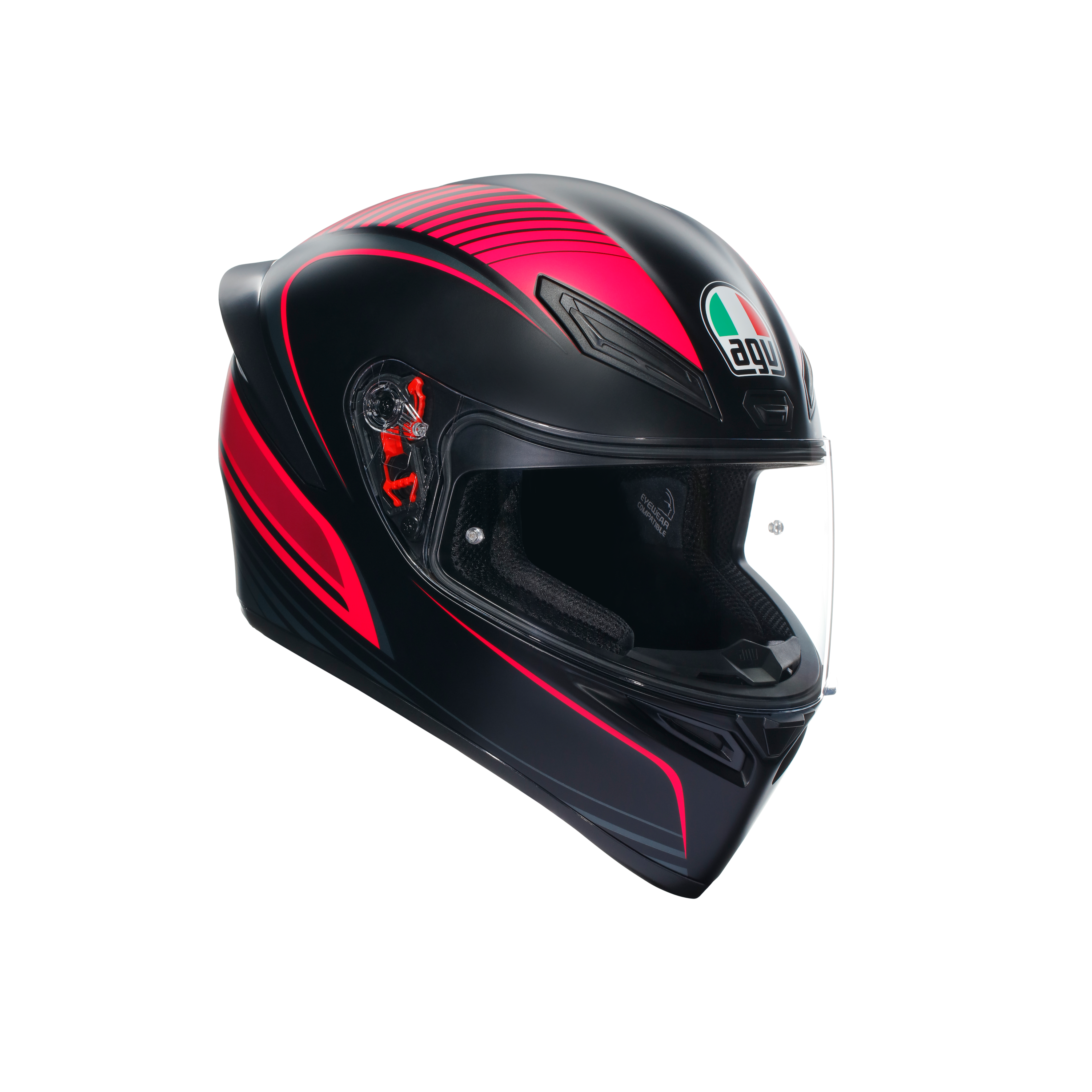 AGV K1 アジアンフィット L WARMUP MATT BLACK/RED AGV K1 Warm Up - Matt Black / Red | 7aftermarket