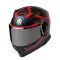 K7 MPLK GLIMPSE MATT BLACK/RED - MOTORBIKE FULL FACE HELMET DOT (E2206)