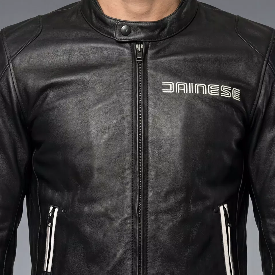 LEGGENDA - MOTORCYCLE JACKET IN LEATHER MEN - BLACK - 6