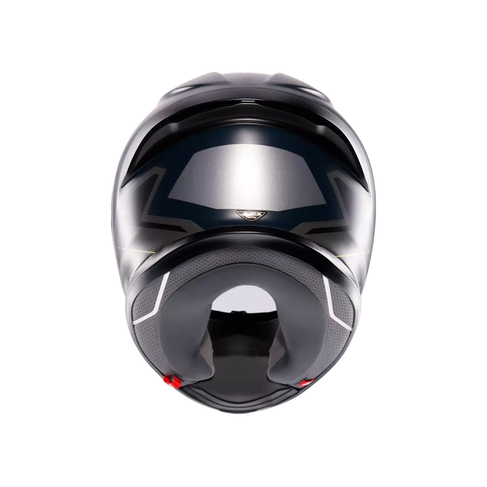 K6 S ENHANCE MATT GREY/YELLOW FLUO - MOTORBIKE FULL FACE HELMET E2206 -  - 5