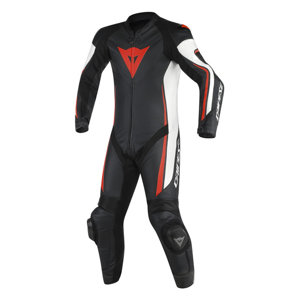 ASSEN 1 PC. PERF. SUIT BLACK/WHITE/RED-FLUO- Combinaisons