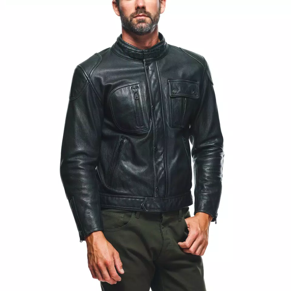 ATLAS LEATHER JACKET | BLACK | Dainese