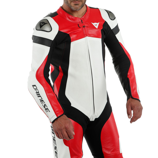 assen-2-1-pc-perf-leather-suit-white-lava-red-black image number 2