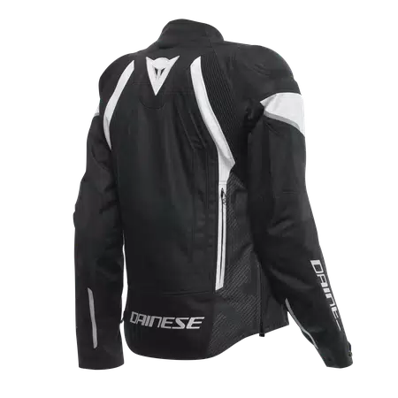 AVRO 5 TEX - WOMEN'S MOTORCYCLE JACKET IN FABRIC - BLACK/WHITE/BLACK - 2