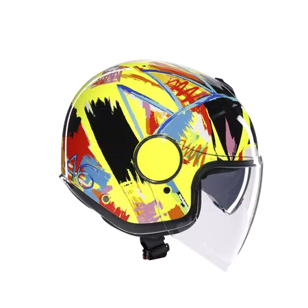 ETERES ROSSI WINTER TEST 2019 - MOTORBIKE OPEN FACE HELMET E2206 -  - 3