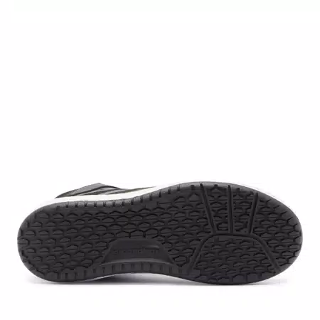 SUBURB AIR - DAMES MOTORFIETSSCHOENEN IN STOF VOOR DE ZOMER - BLACK/WHITE/HARBOR BLUE - 4