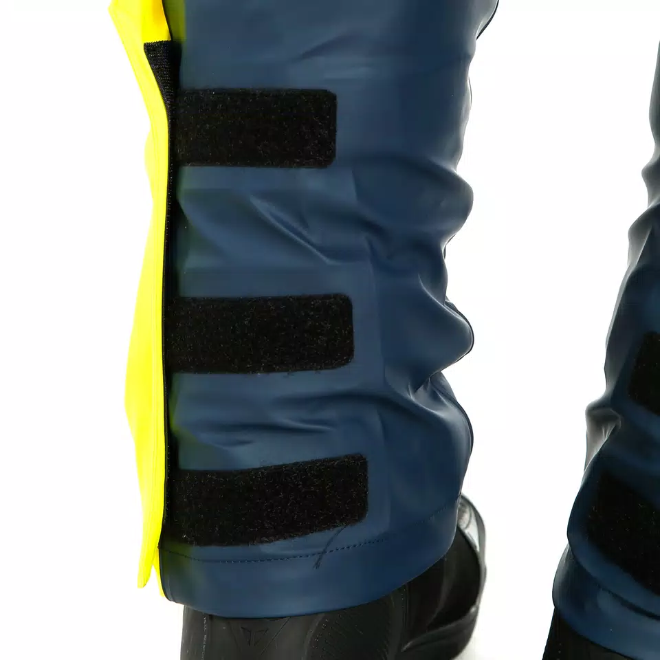 STORM 2 - UNISEX MOTORCYCLE RAIN PANTS - BLACK-IRIS/FLUO-YELLOW - 7