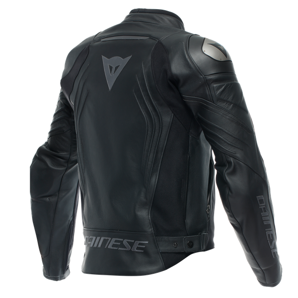 essential-racing-leather-perf-jacket-black-anthracite image number 1