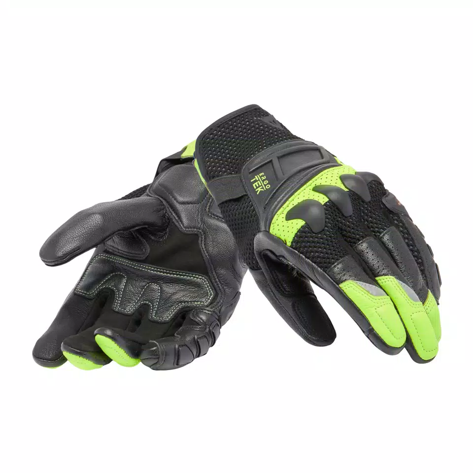 X-RIDE 2 ERGO-TEK GLOVES - BLACK/YELLOW-FLUO - 5