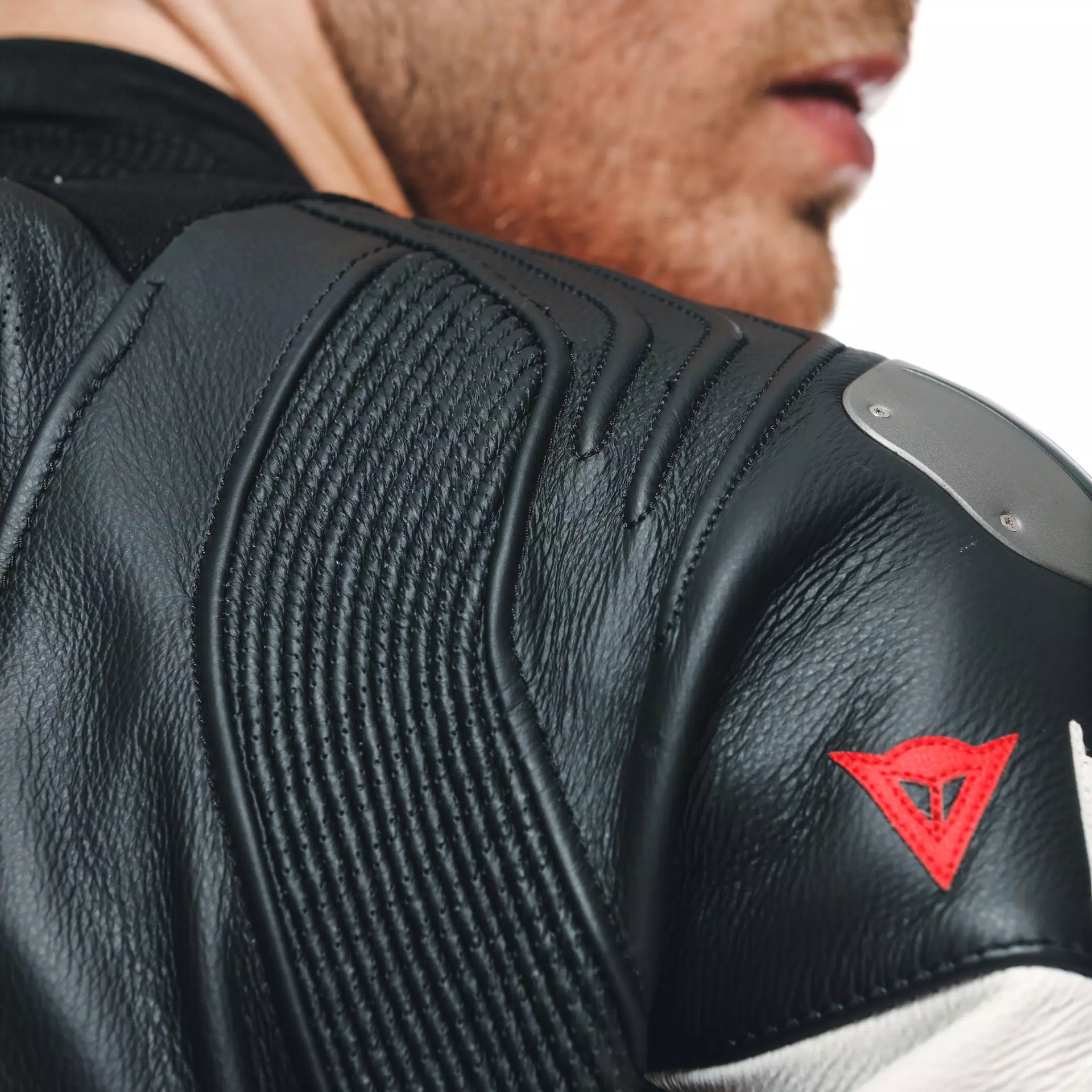 MISANO 3 D-AIR&reg; - MEN'S 1-PIECE MOTORCYCLE PERFORATED LEATHER SUIT WITH AIRBAG