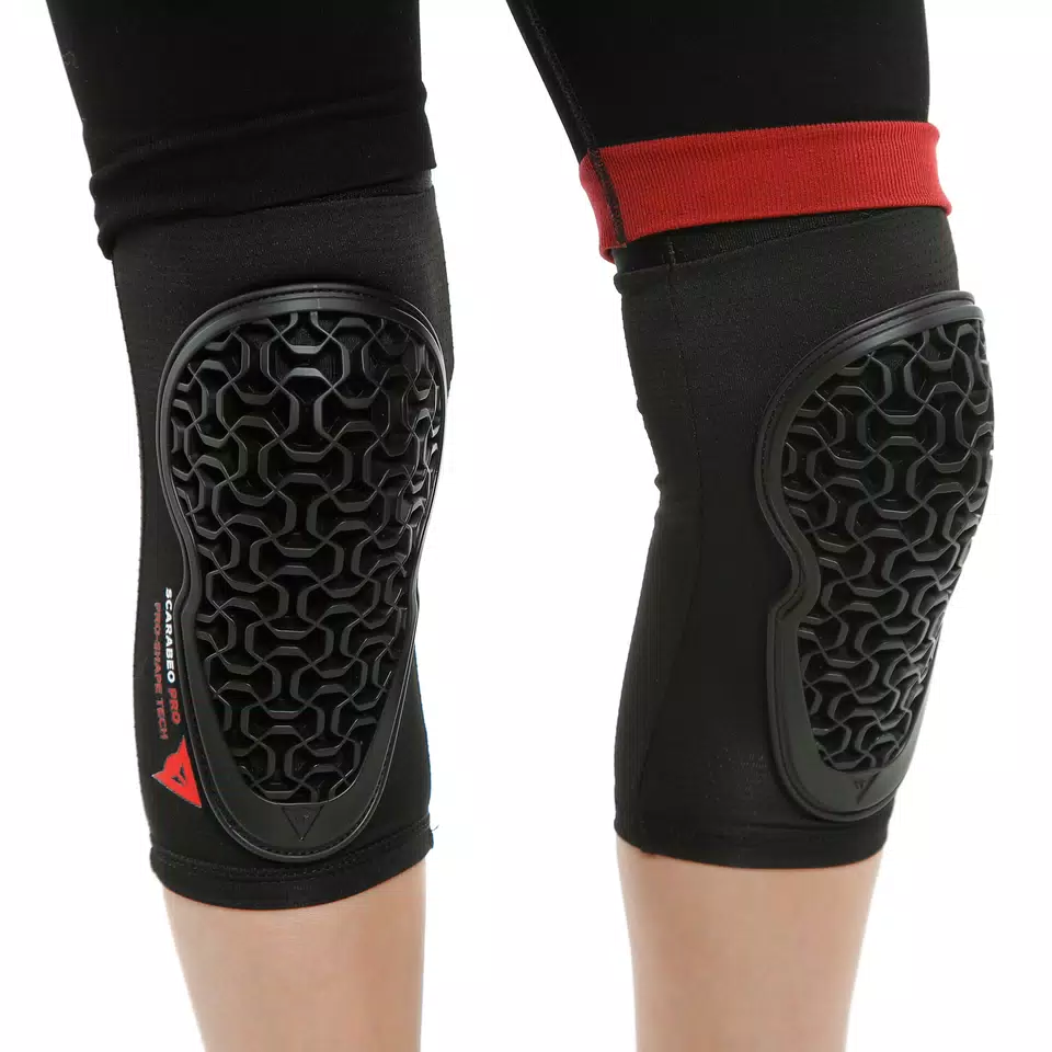 SCARABEO PRO - BIKE KNEE GUARDS FOR KIDS - BLACK - 10